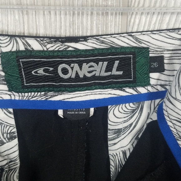 O'NEILL Board Shorts Black Size 26 - Picture 2 of 7